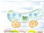 EKOBUS- Gmina Stawiguda_konkurs plastyczny 2018 (2) II miejsce Lena M. lat 10, Szkoła Podstawowa w Rusi