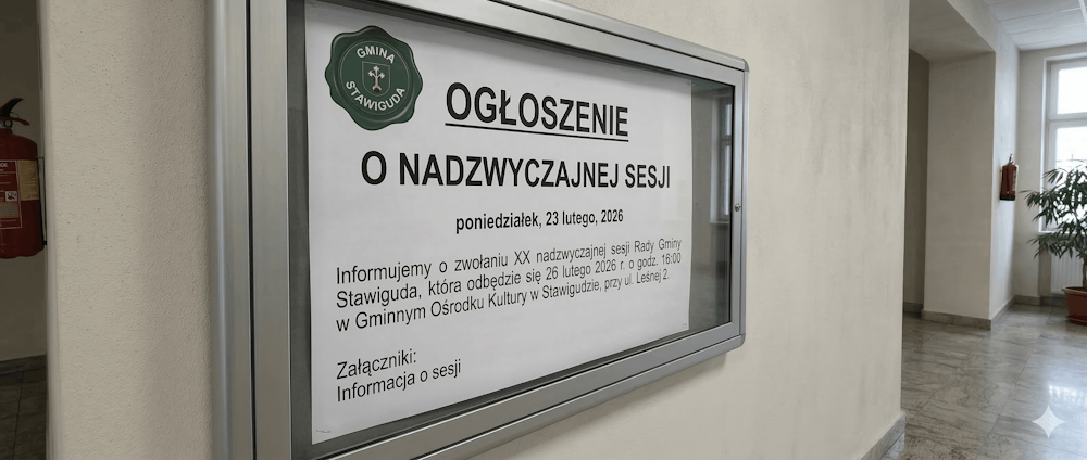 Nadzwyczajna Sesja Rady Gminy Stawiguda