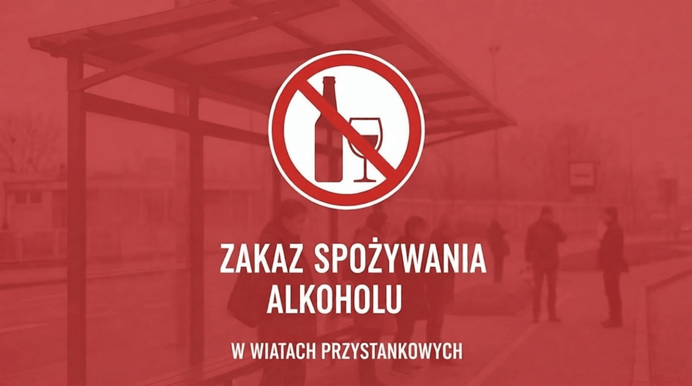 Przypomnienie o zakazie spożywania alkoholu w miejscach publicznych
