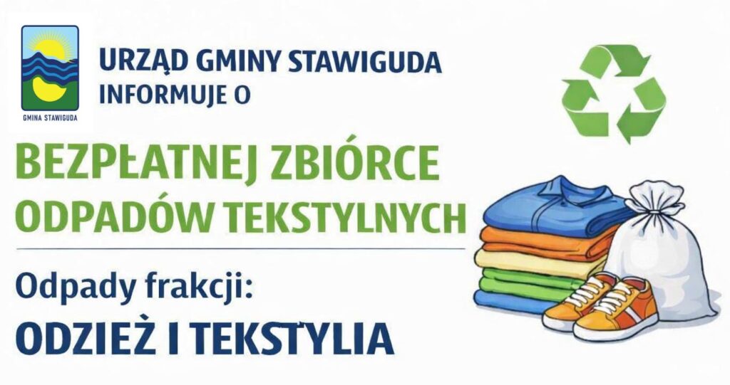 Bezpłatna zbiórka odpadów tekstylnych w Kwietniu.