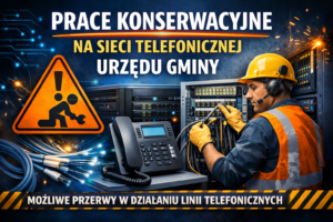 Prace konserwacyjne na sieci telefonicznej Urzędu Gminy