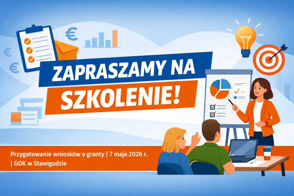 WAMA COOP Stowarzyszenie serdecznie zaprasza przedstawicieli organizacji pozarządowych oraz partnerów społecznych na bezpłatne szkolenie warsztatowe.