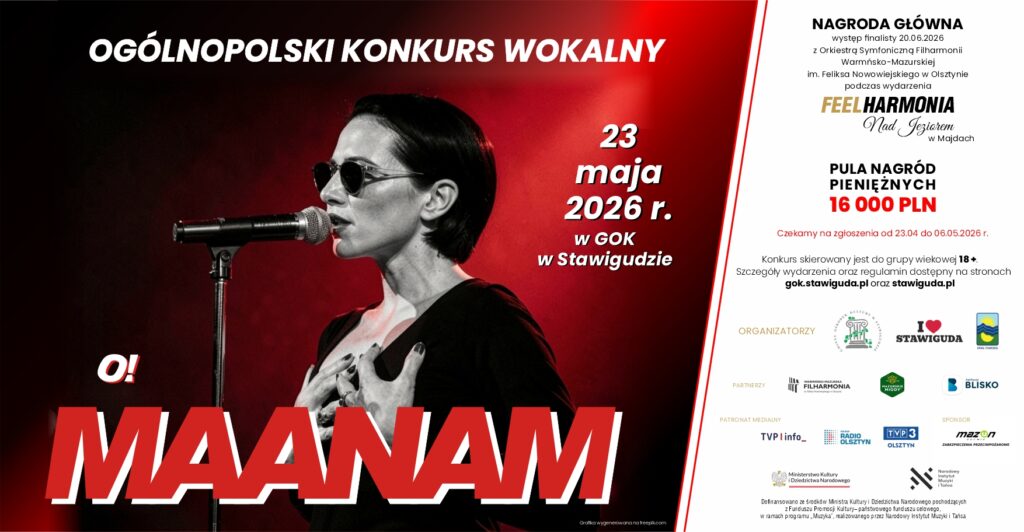 SZUKAMY WOKALNYCH TALENTÓW! WYSTARTOWAŁ OGÓLNOPOLSKI KONKURS „O! MAANAM”