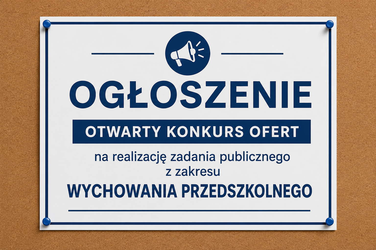 Ogłoszenie o otwartym konkursie ofert