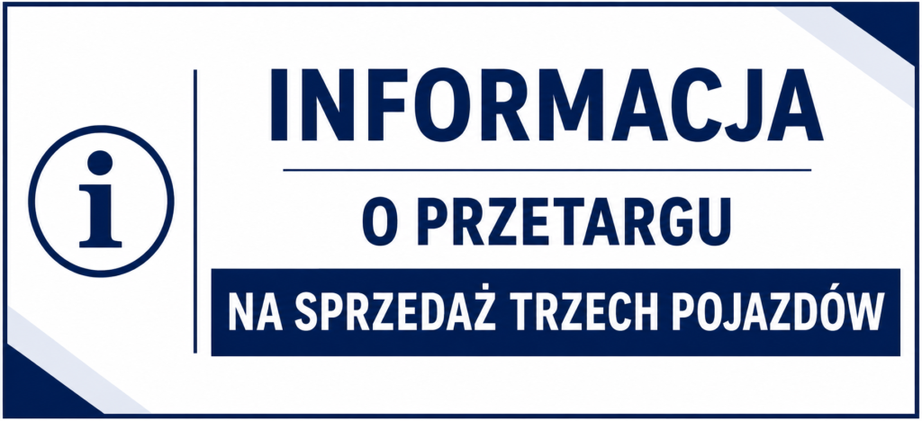 Publiczny pisemny przetarg nieograniczony na sprzedaż trzech pojazdów stanowiących mienie Gminy.
