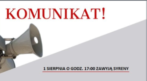 Uruchomienie syren alarmowych – 1 sierpnia 2026 r.