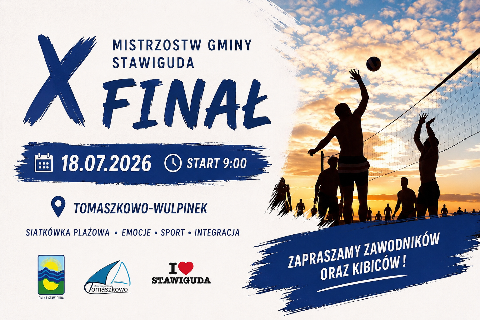 X Mistrzostwa Gminy Stawiguda w Siatkówce Plażowej