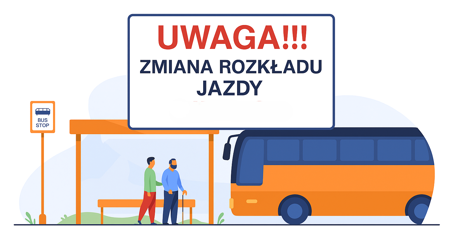 Komunikat w sprawie zmian w rozkładach jazdy